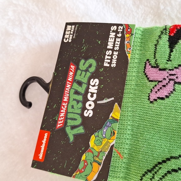 Teenage Mutant Ninja Turtles men's socks, fits shoe size 6-12 Nickelodeon - Picture 2 of 7